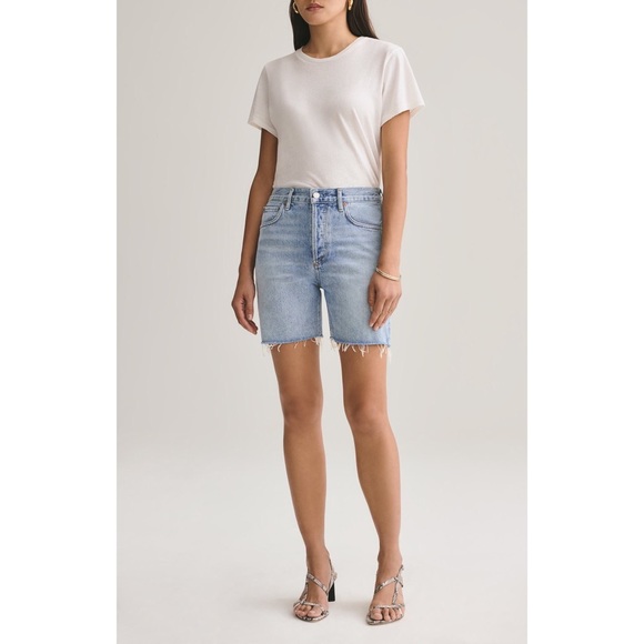 AGOLDE High Rise Mid-length Shorts